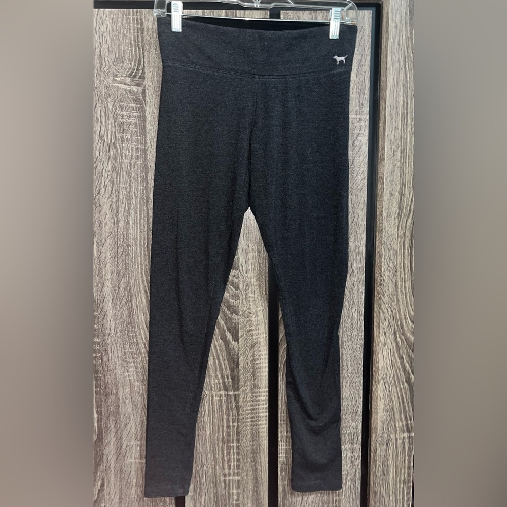 PINK by Victorias Secret Dark Grey Yoga Leggings ~Sz S~